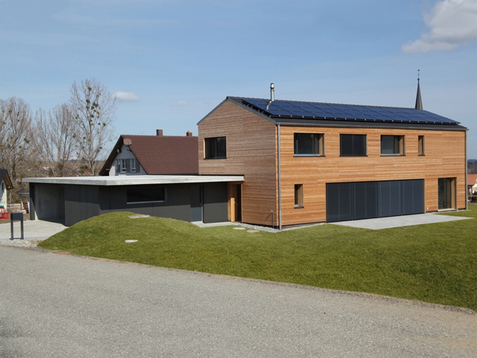 construction maison construction ossature bois maison en bois label Minergie maison Minergie Minergie-P maison passive Minergie-A maison zéro énergie maison autonome maison d’architecte maison écologique maison écolo maison éco architecture écolo architecture éco maison bois habitat sain architecture durable architecture contemporaine architecture moderne bureau architectes architecte Fribourg architecte Bulle architecte Romont maison Minergie-A