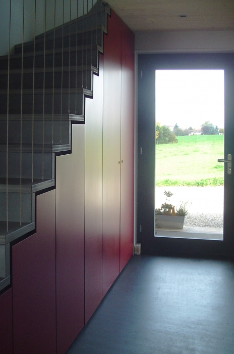 construction maison construction ossature bois maison en bois label Minergie maison Minergie maison d’architecte maison écologique maison écolo maison éco architecture écolo architecture éco maison bois habitat sain architecture durable architecture contemporaine architecture moderne bureau architectes architecte Fribourg architecte Bulle architecte Romont maison Minergie