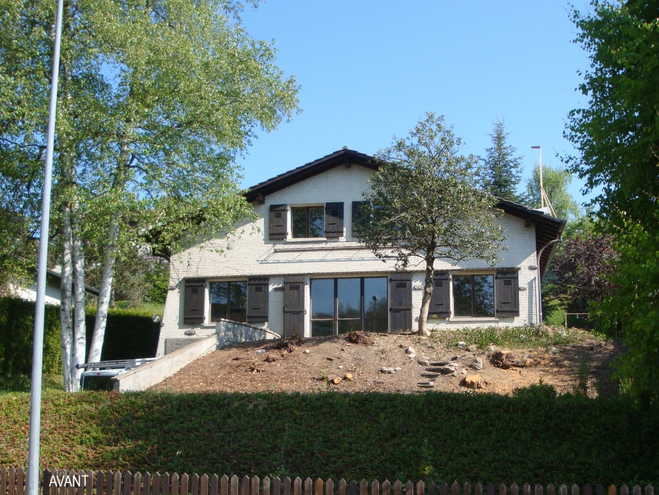 Hausrenovierung ökologische Sanierung Minergie-P Passivhaus Architektenhaus ökologisches Haus umweltfreundliches Zuhause Öko-Haus grüne Architektur umweltfreundliche Architektur Holzhaus gesundes Zuhause nachhaltige Architektur zeitgenössische Architektur moderne Architektur Architekturbüro Architektin Freiburg Architektin Bulle Architektin Romont Umbau und Sanierung