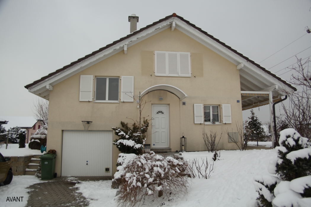 Hausrenovierung ökologische Sanierung Architektenhaus ökologisches Haus umweltfreundliches Zuhause Öko-Haus grüne Architektur umweltfreundliche Architektur Holzhaus gesundes Zuhause nachhaltige Architektur zeitgenössische Architektur moderne Architektur Architekturbüro Architektin Freiburg Architektin Bulle Architektin Romont Um- und anbau