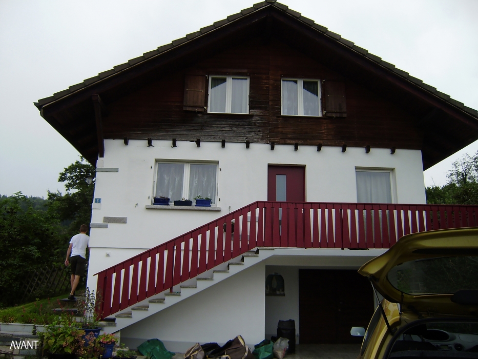 Hausrenovierung ökologische Sanierung Architektenhaus ökologisches Haus umweltfreundliches Zuhause Öko-Haus grüne Architektur umweltfreundliche Architektur Holzhaus gesundes Zuhause nachhaltige Architektur zeitgenössische Architektur moderne Architektur Architekturbüro Architektin Freiburg Architektin Bulle Architektin Romont Sanierung